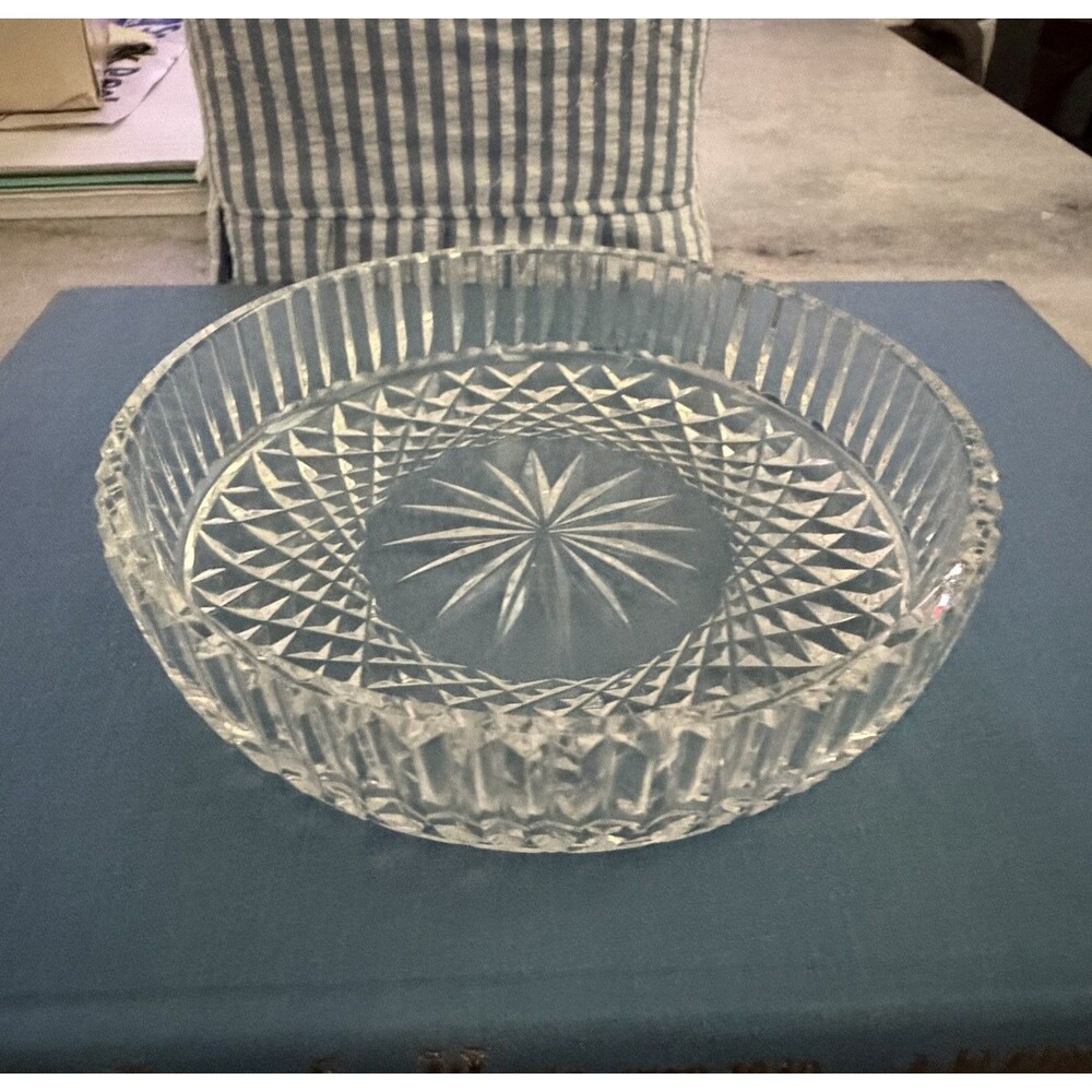 Waterford Crystal Wine Coaster COLLEEN 5" Round Wedding Table Trinket Dish